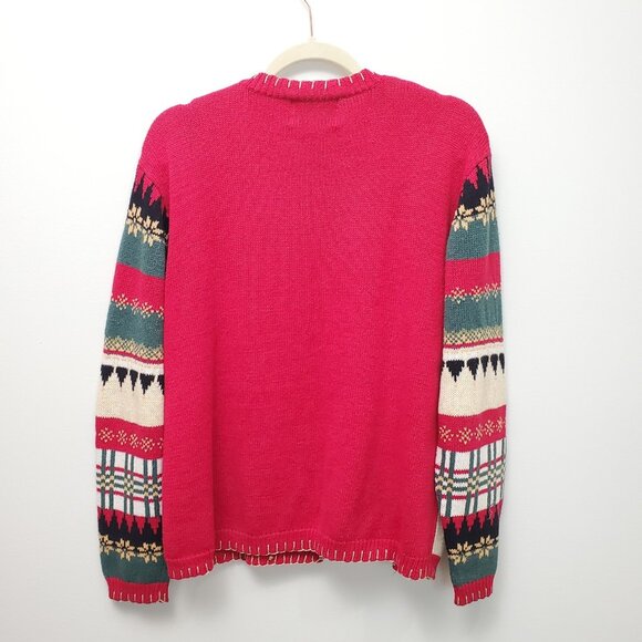 Heirloom Collectibles Sweater Cardigan Sz L Christmas Holiday Retro Vintage Y2K - Picture 6 of 16